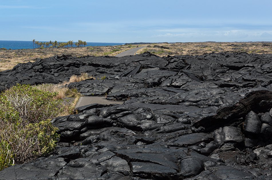 Lava flow in Volcanoes National Park.