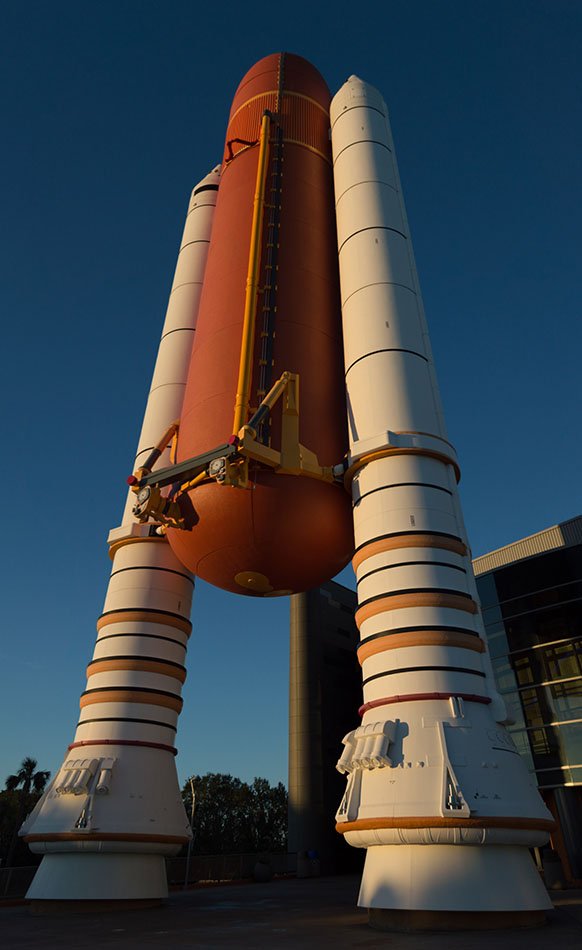 The space shuttle's Solid Rocket Booster, Kennedy Space Center, Florida.