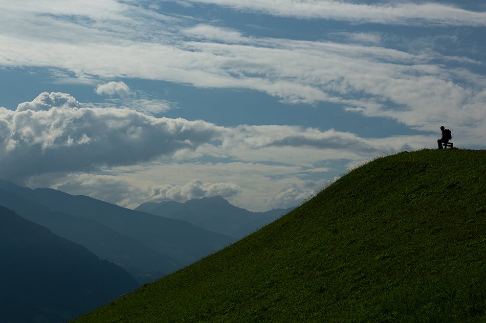 Hiking in the Zillertal region of the Austrian Alps.