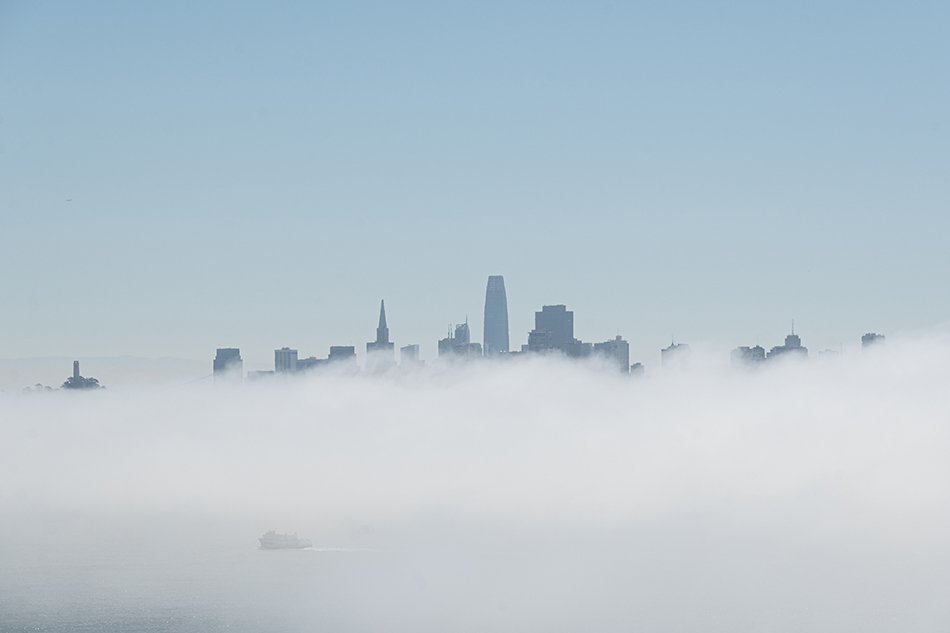 The skyline of Downtown San Francisco.