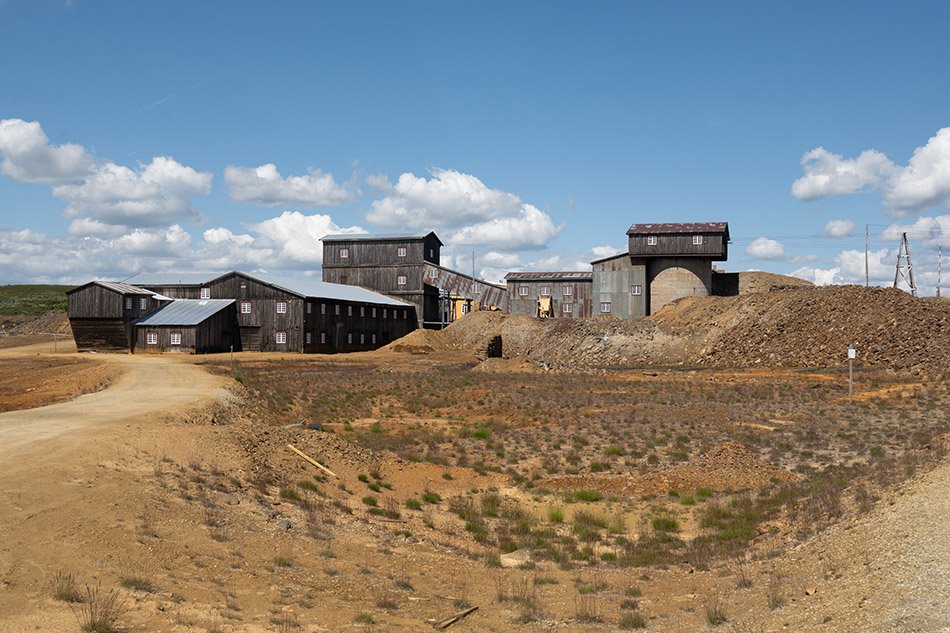 Former copper mine in Storwartz, Røros.