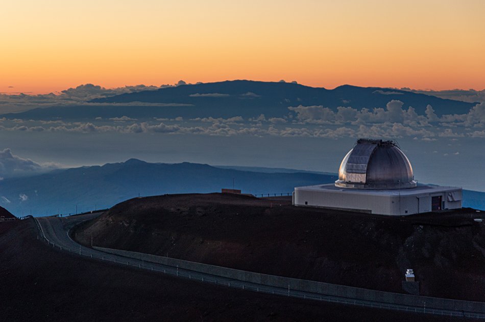 The Canada–France–Hawaii Telescope at the summit of Mauna Kea in Hawaii.