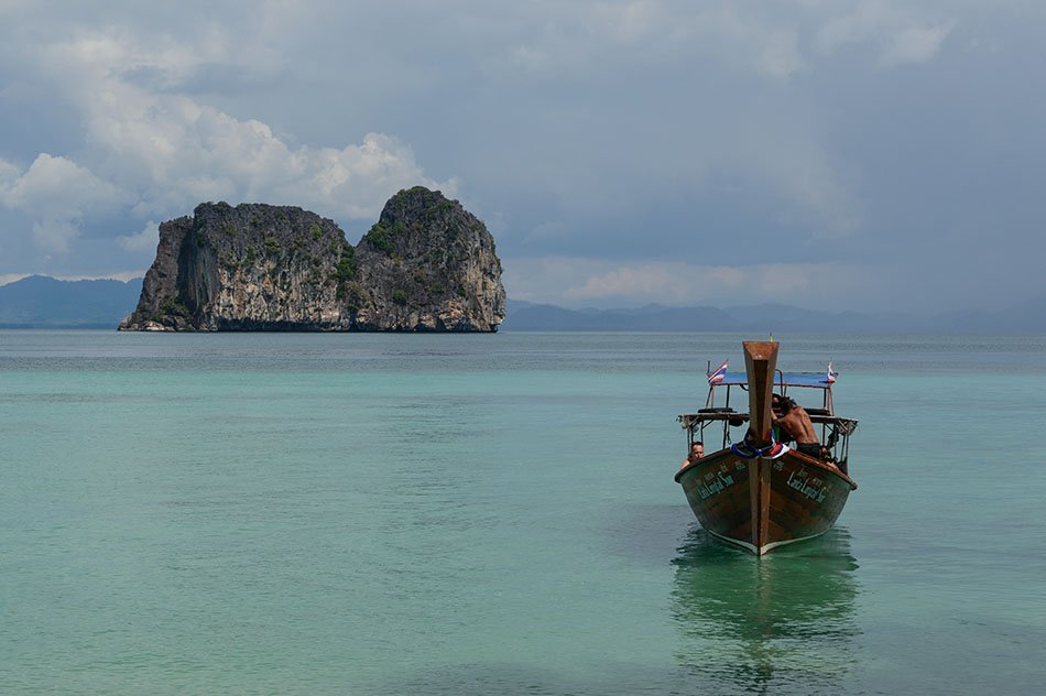 Tranquility in the Andaman Sea on the coast of Thailand.