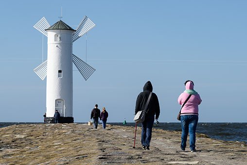 The lighthouse in Swinoujscie.