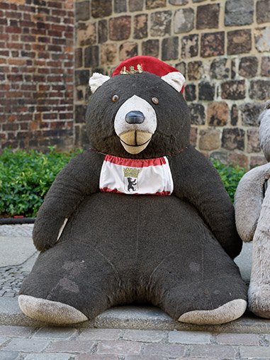 Berlin bear in the Nikolaiviertel.