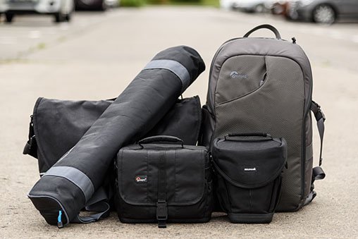Camera cases ready to be loaded for a shoot.