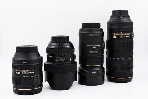 A lens collection.