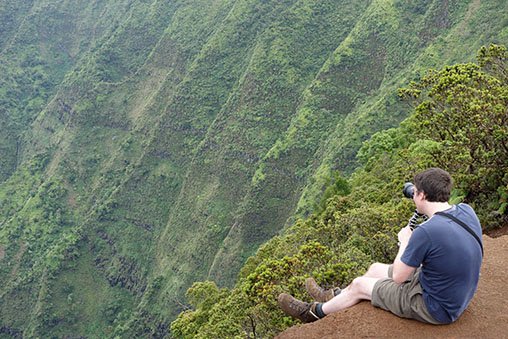 Capturing the beauty of a landscape.