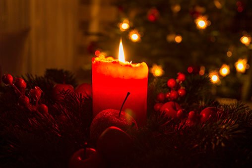An Advent wreath.