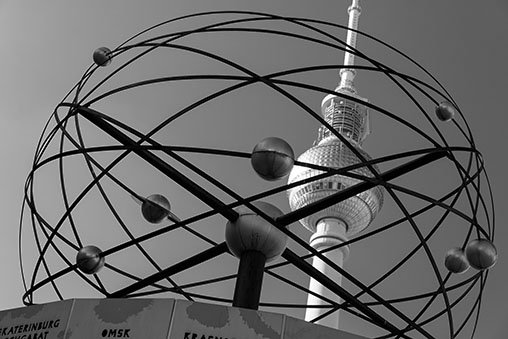 The World Clock solar system representation.