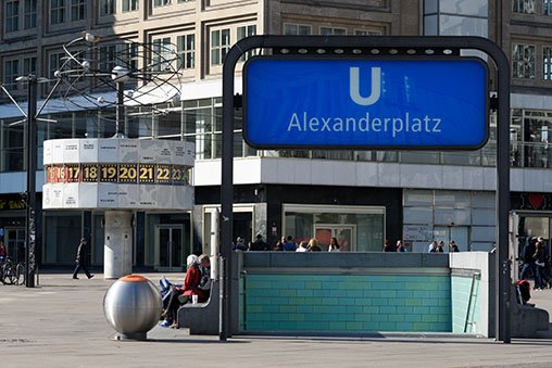 The World Clock in Alexanderplatz.