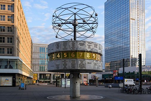 The World Clock in Alexanderplatz.